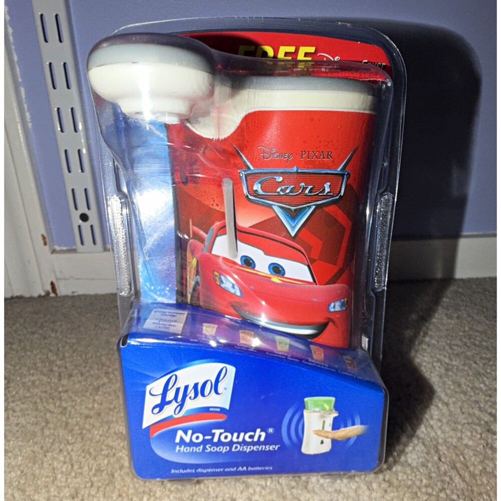 Lysol No-Touch Touchless Automatic Soap Dispenser Lightning McQueen White/Red